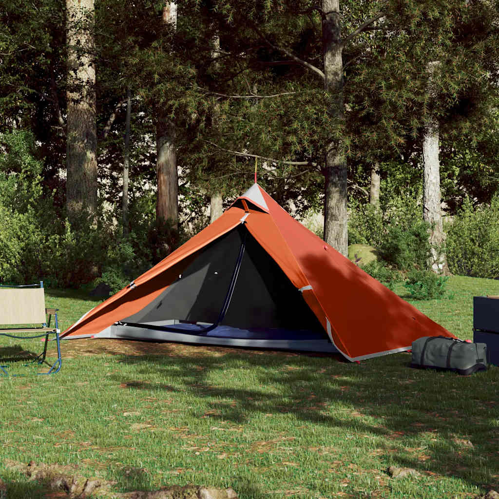 Tipi-Campingzelt 1 Person Orange Wasserdicht